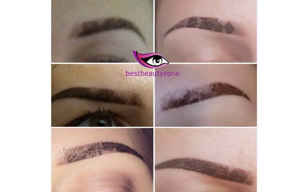 powder brows healing pictures